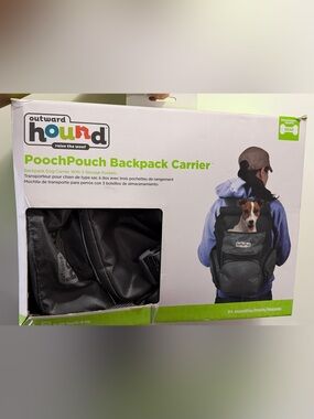 Outward Hound Black Backpack-Style Pet Carrier